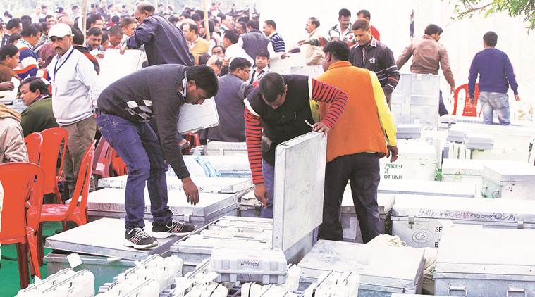 Counting in progress for Lucknow Mayoral Elections 2017